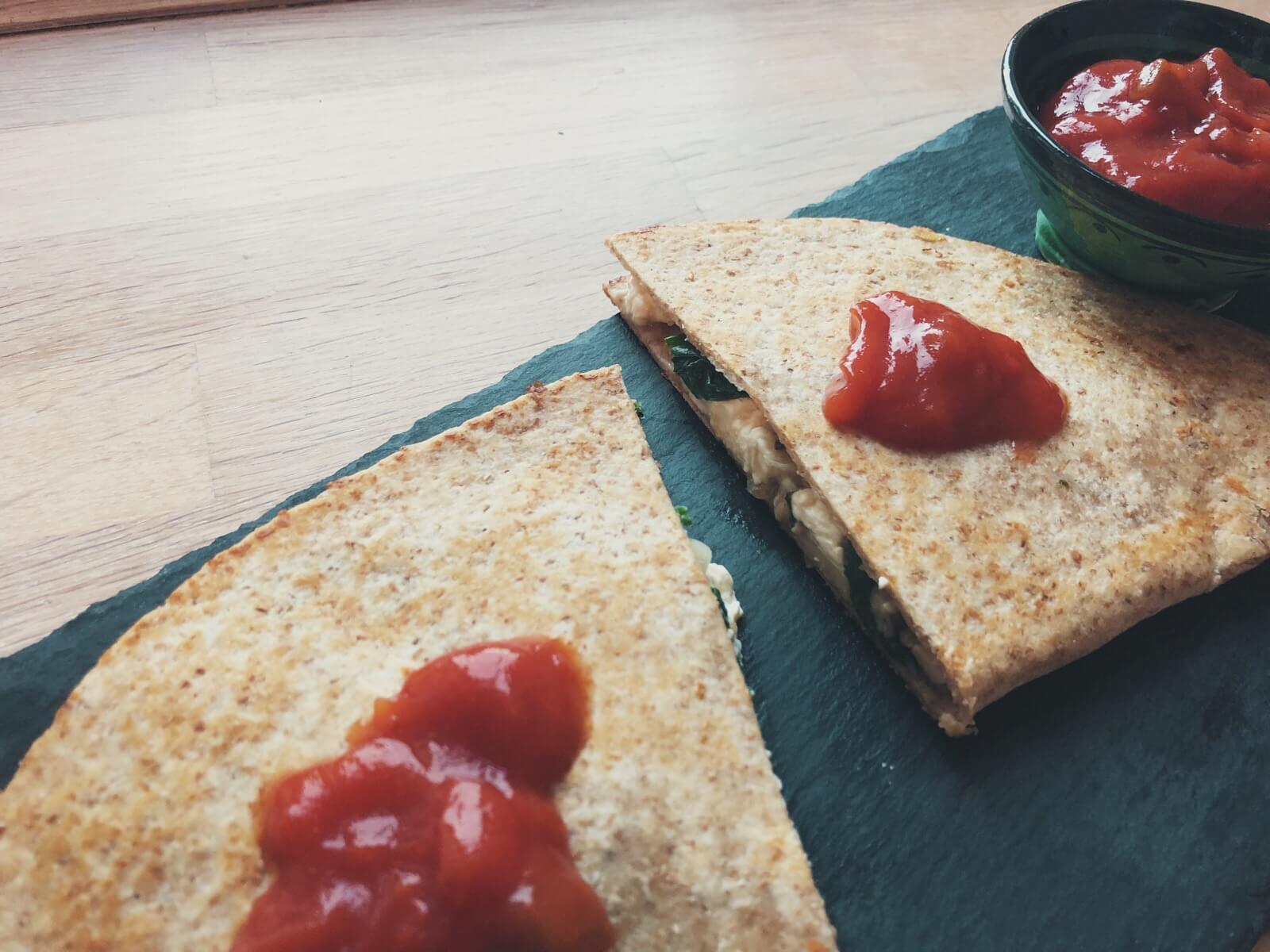 quesadillas med svampe