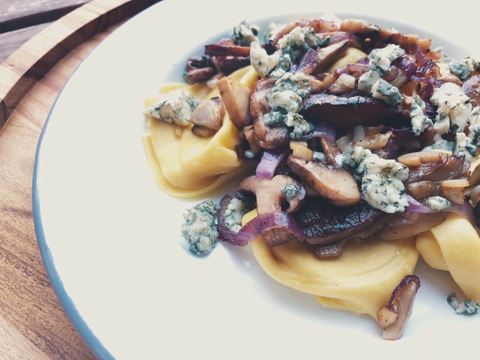 tortellini med svampe