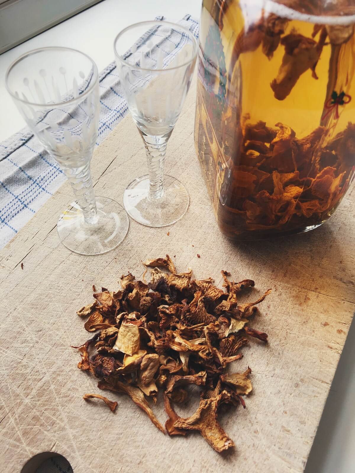 kantarelsnaps ingredienser
