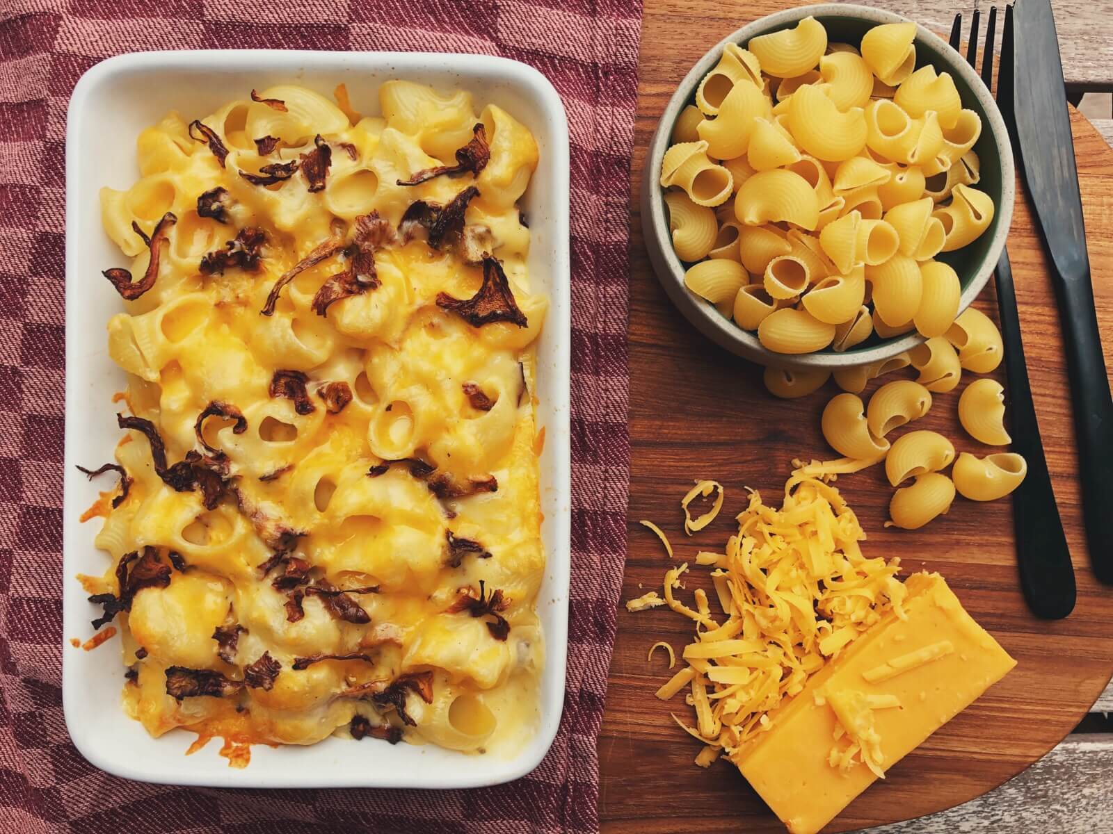 mac and cheese med kantarel