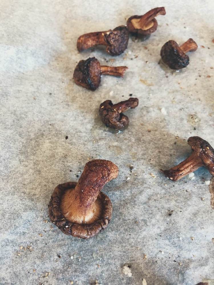 Sprøde shiitake svampe i ovnen opskrift