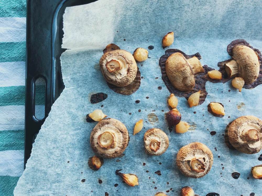 Med det samme Alternativ Glamour Svampe og perleløg i ovnen - Shroomi