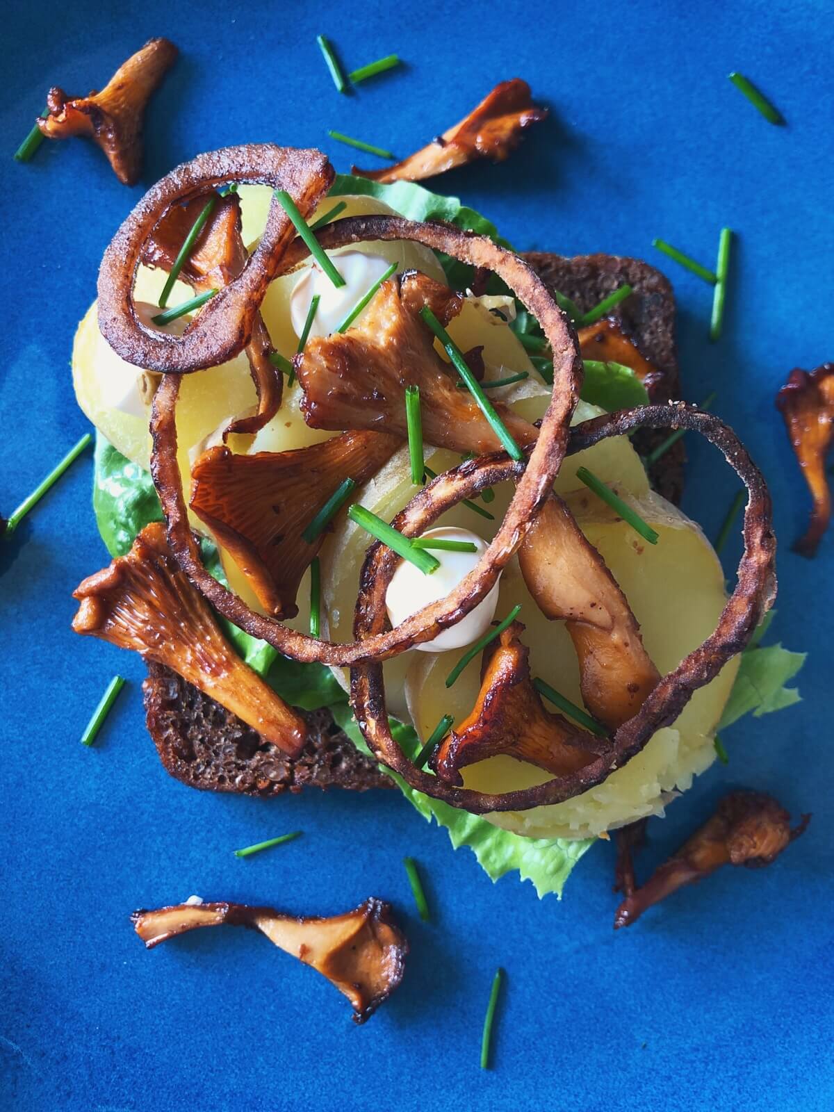 Kartoffelmad med kantareller ingredienser